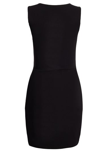 Quiz Black Pocket Detail Mini Dress