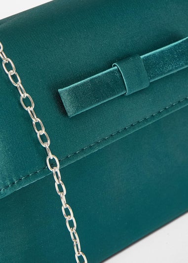 Quiz Green Bow Trim Top Handle Bag