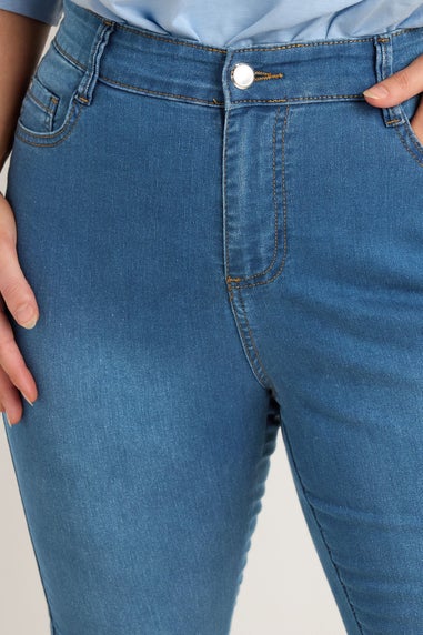 Evans Curve Midwash High Waisted Skinny Jeans