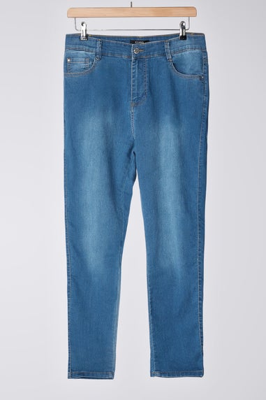 Evans Curve Midwash High Waisted Skinny Jeans