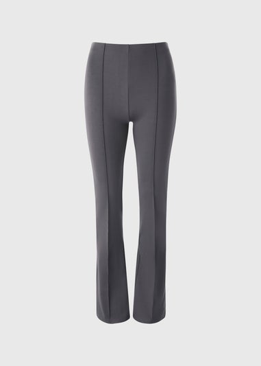 Charcoal Front Seam Flare Leggings