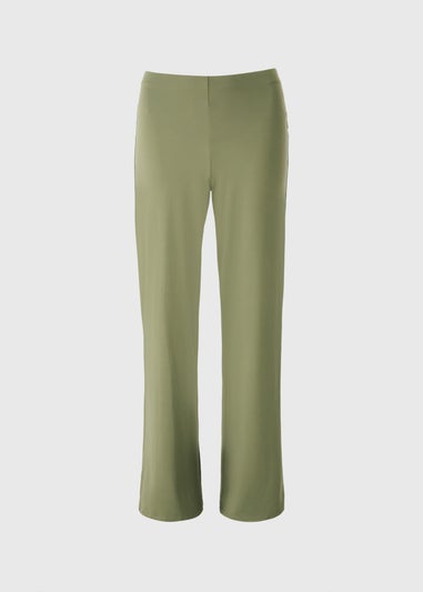 Khaki Wide Leg Leggings