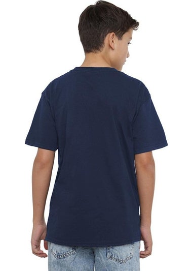 K-Pop Demon Hunters Kids Navy Logo T-Shirt (3-13yrs)