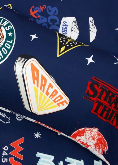 Stranger Things Gorgon Blue Duvet Cover
