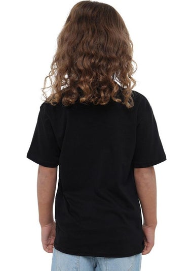K-Pop Demon Hunters Kids Black Pastel Logo T-Shirt (3-13yrs)
