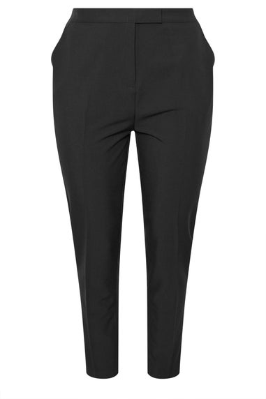 Yours Curve Black Pull On Tapered Trousers