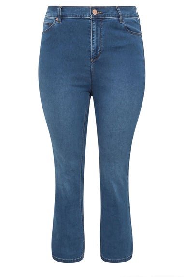 Yours Curve Mid Blue Bootcut Stretch Isla Jeans