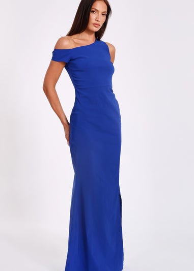 Quiz Blue Asymmetric Maxi Dress