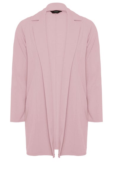 Yours Curve Dusky Pink Longline Blazer