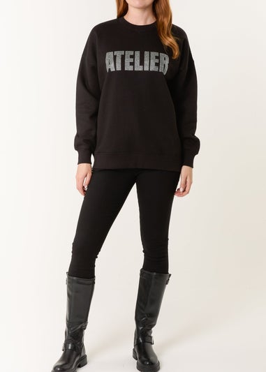 Blue Vanilla Black Atelier Diamante Sweatshirt