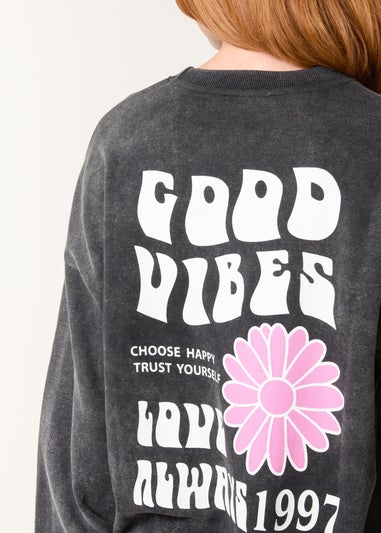 Blue Vanilla Grey Good Vibes Sweatshirt
