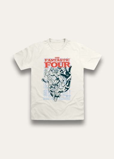 Brand Threads Fantastic Four Natural T Shirt