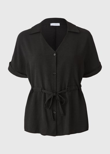 Black Tie Waist Shirt