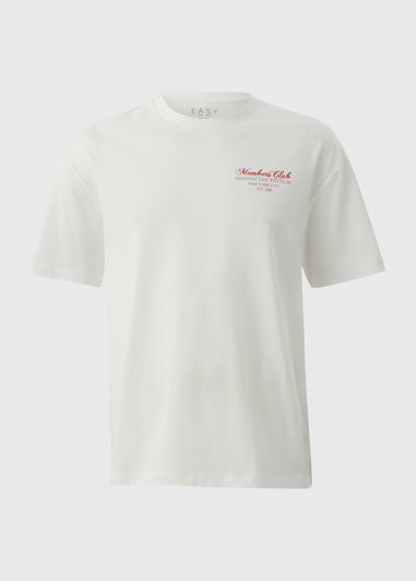 Ecru Printed T-Shirt