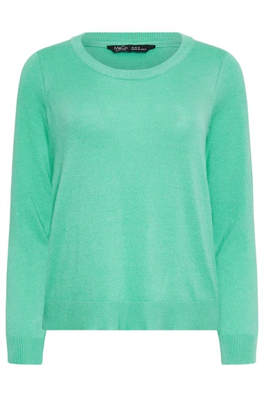 M&Co Petite Mint Green Crew Neck Jumper