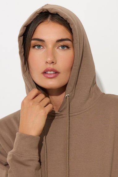 Long Tall Sally Brown Drawstring Hoodie
