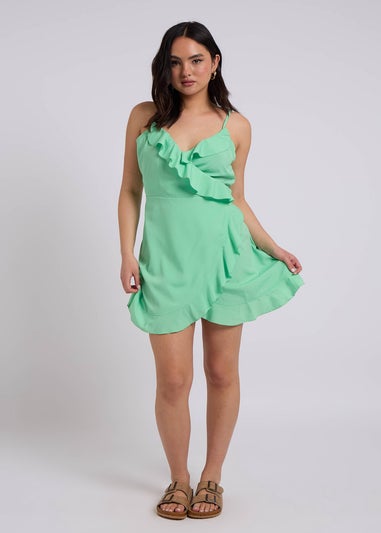 Urban Bliss Green Cami Frill Dress