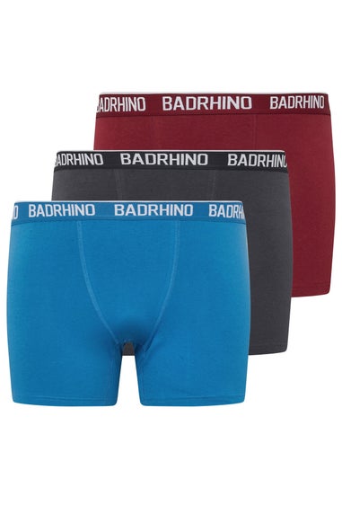 BadRhino 3 Pack Red & Blue Boxers