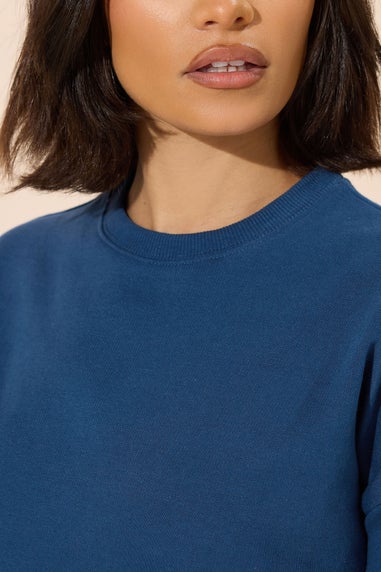 PixieGirl Petite Navy Blue Long Sleeve Sweatshirt