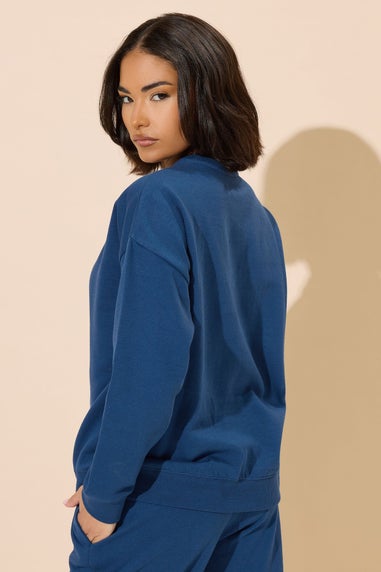 PixieGirl Petite Navy Blue Long Sleeve Sweatshirt