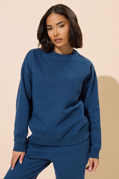 PixieGirl Petite Navy Blue Long Sleeve Sweatshirt