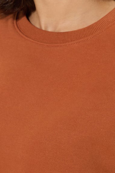 PixieGirl Petite Rust Orange Long Sleeve Sweatshirt