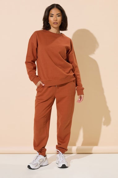 PixieGirl Petite Rust Orange Long Sleeve Sweatshirt