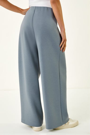 Roman Blue Petite Front Seam Stretch Trouser