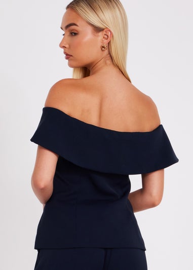 Quiz Navy Bardot Waistcoat