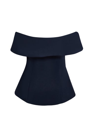 Quiz Navy Bardot Waistcoat
