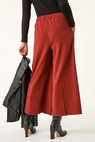 Roman Rust Wide Leg Premium Stretch Culottes
