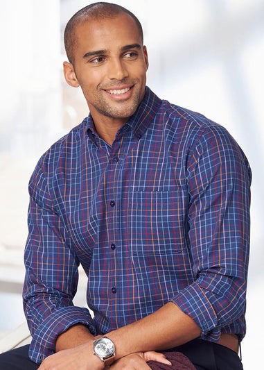 Cotton Traders Dark Sky Luxury Classic Long Sleeve Shirt