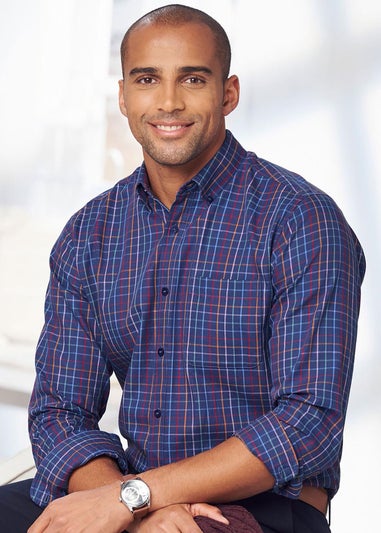 Cotton Traders Dark Sky Luxury Classic Long Sleeve Shirt