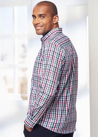 Cotton Traders Dark Rose Luxury Classic Long Sleeve Shirt