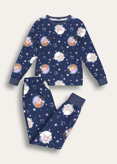 Frozen Blue Fleece Pyjama Set (Ages 2 Years-6 Years)