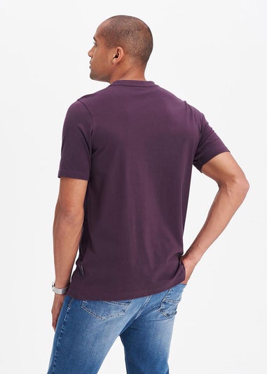 Cotton Traders Deep Violet Crew Neck T-Shirt
