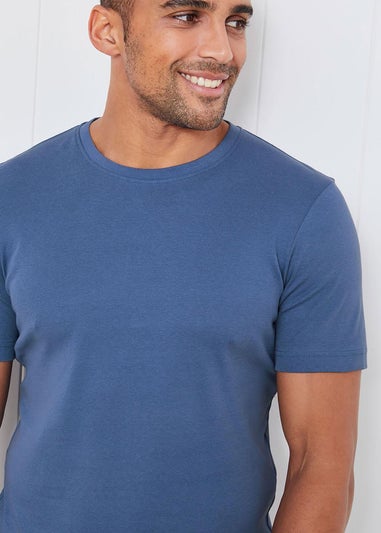 Cotton Traders Blue Moon Short Sleeve Crew Neck Base Layer Top