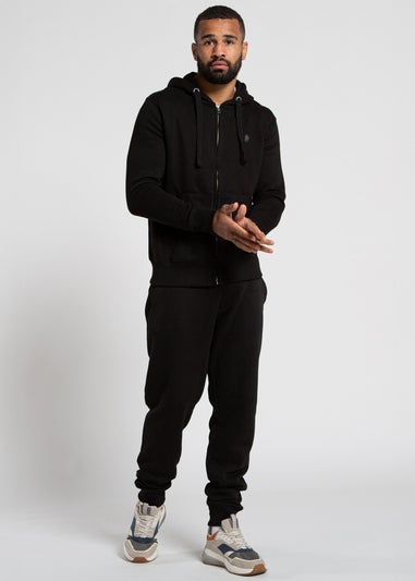 French Connection Black Cotton Blend Joggers 2 Pack