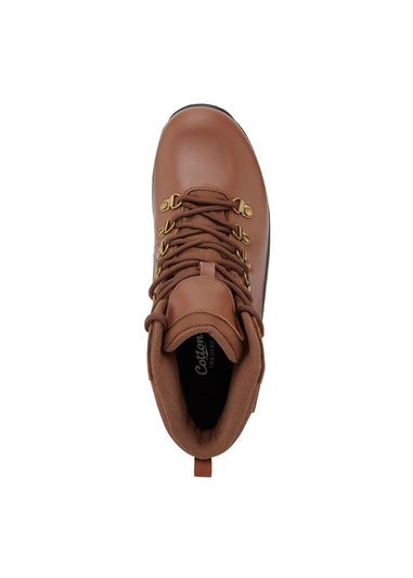 Cotton Traders Tan Waterproof Leather Boots