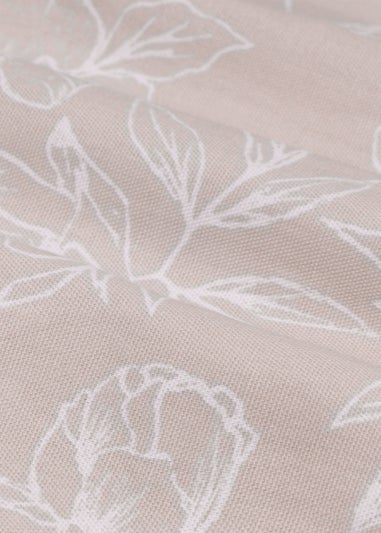 Wylder Nature Bella Floral Lined Natural Pencil Pleat Curtain Pair