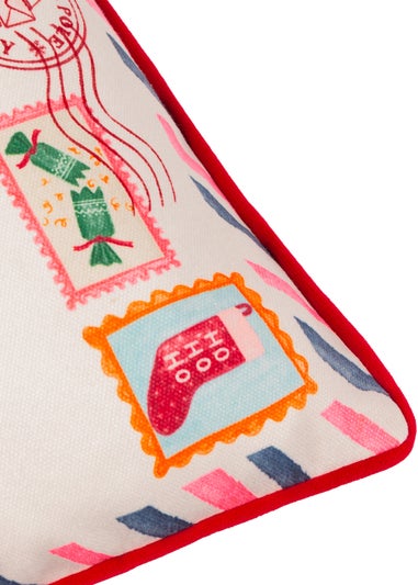 Furn Dear Santa Printed Reversible Multi Cushion