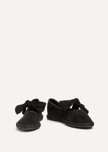 Linzi Pout Black Faux Suede Mary Jane