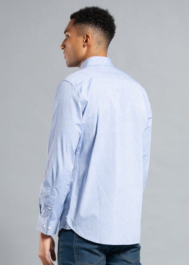 French Connection White Cotton Long Sleeve Oxford Shirt 2 Pack