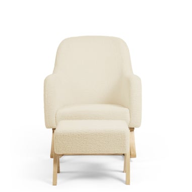 Ickle Bubba Cream Roxby Nursery Chair and Stool