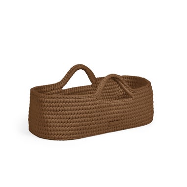 Ickle Bubba Chocolate Brown Nova Moses Basket & Stand