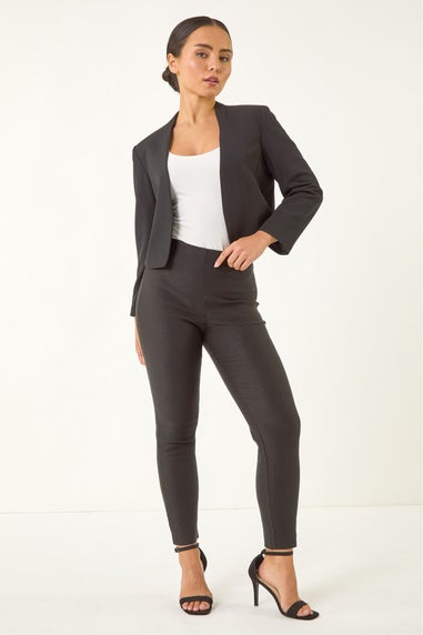 Roman Black Petite Stretch Bolero Jacket