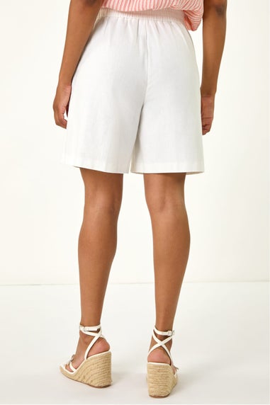Roman Ivory Smart Twill Pocket Shorts