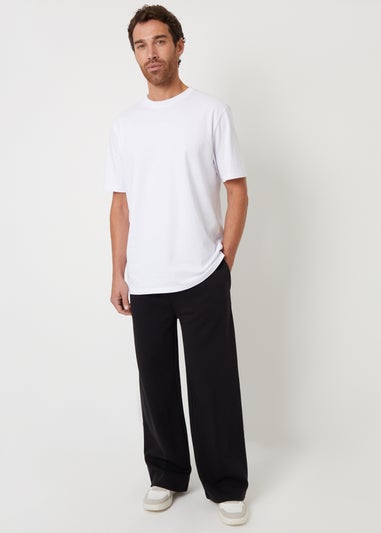 Threadbare Black Wide Leg Joggers