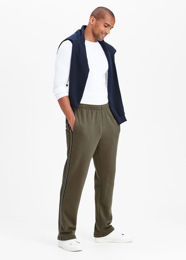 Cotton Traders Soft Khaki Side Detail Jog Pants