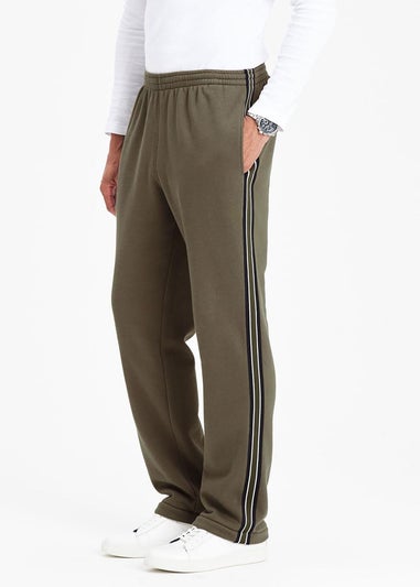 Cotton Traders Soft Khaki Side Detail Jog Pants